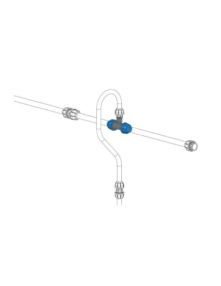 Female T- Elbow union 2 tube 63mm Sicomat | ADAJUSA | price
