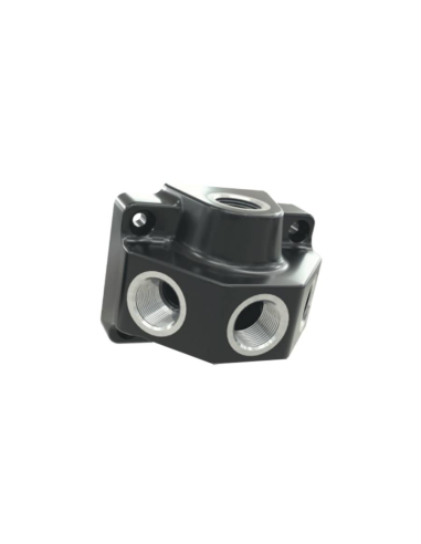 Polyamide and aluminum distributor 3 outputs female input 1/2 - Sicomat