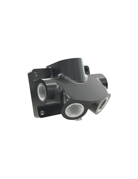 Repartidor poliamida y aluminio 4 salidas entrada hembra 1/2 con purga de condensado - Sicomat|adajusa