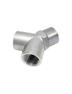 Racor derivación Y a 90º hembra 1/4 INOX Serie 62000 - Aignep|adajusa