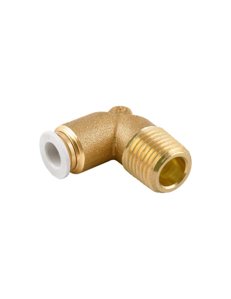 Racor codo macho cónico 1/8 tubo 4mm uso alimentario y agua potable Serie 59000 FOOD - Aignep|adajusa