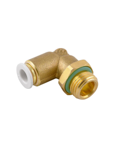 Male cylindrical adjustable elbow fitting 1/8 4mm tube for food and drinking water use Series 59000 FOOD - Aignep | ADAJUSA