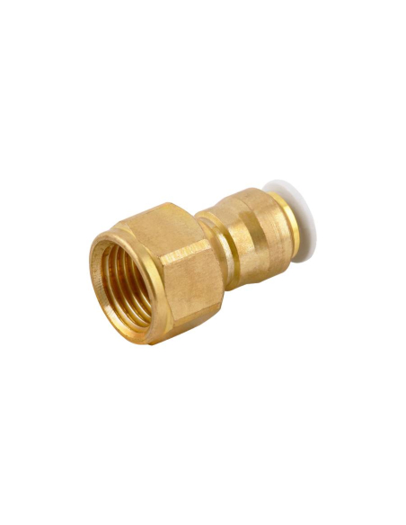 Racor recto hembra 1/4 tubo 6mm uso alimentario y agua potable Serie 59000 FOOD - Aignep|adajusa