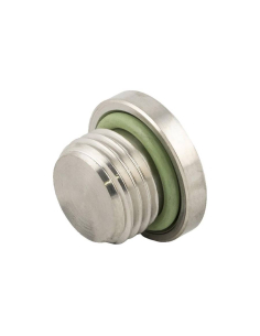 Tapón macho 1/2 con junta FKM INOX Serie 62000 - Aignep|adajusa