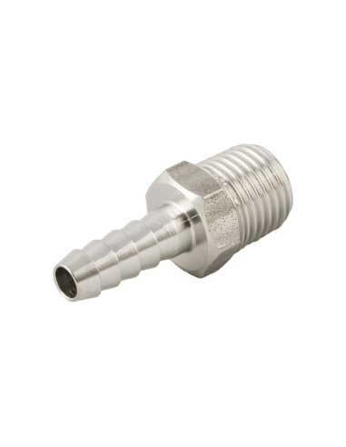 Conical male Spike 1/4  for rubber diameter 8mm INOX Series 62000 - Aignep