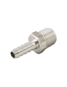 Espiga macho cónica de 3/4 para goma diámetro 18mm INOX Serie 62000 - Aignep|adajusa