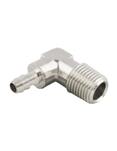 1/4 conical male L Spike for rubber diameter 9mm INOX Series 62000 - Aignep