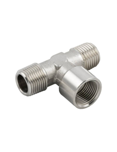 Racor T rosca central hembra 1/4 INOX Serie 62000 - Aignep|adajusa