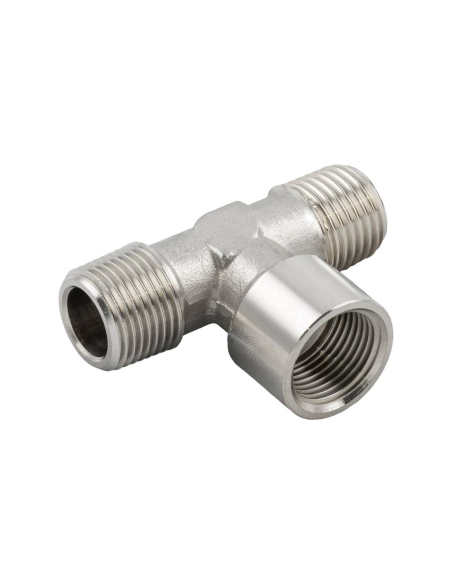 Racor T rosca central hembra 1/4 INOX Serie 62000 - Aignep|adajusa