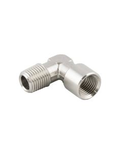 Racor L macho - hembra 1/4 INOX Serie 62000 - Aignep|adajusa