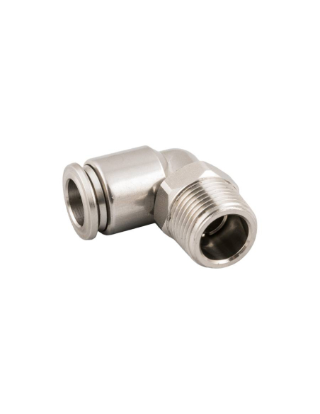 Conical male adjustable elbow fitting 1/4 tube 4mm INOX Series 60000 - Aignep | ADAJUSA