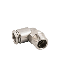 Racor codo orientable macho cónico 1/4 tubo 8mm INOX Serie 60000 - Aignep|adajusa