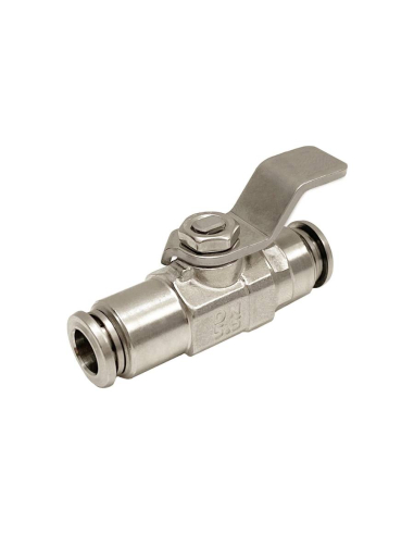 INOX cut-off valve for 8mm 2- way automatic pipe - Aignep