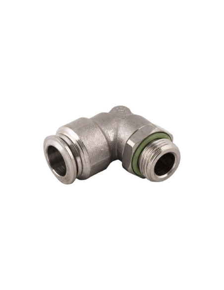 Male cylindrical adjustable elbow fitting 1/4 tube 6mm food use Series 70000 FOOD GRADE - Aignep | ADAJUSA