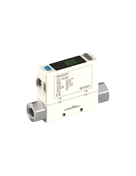 Sensor digital de caudal y presión 1/4 salida PNP + Analógica (4 - 20mA) - Aignep|adajusa
