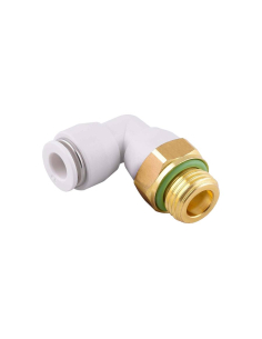 Racor codo orientable cilíndrico macho 1/4 tubo 8mm uso alimentario y agua potable Serie 53000 FOOD - Aignep|adajusa