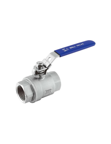 3/8 female 2 way INOX cut-off valve with lever Aignep
