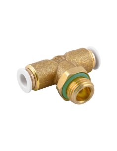 Racor T orientable macho cilíndrico 1/8 tubo 6mm uso alimentario y agua potable Serie 59000 FOOD - Aignep|adajusa