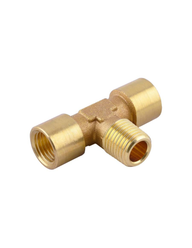 T fitting male central thread 1/4 for food and drinking water use FOOD Accessories Series - Aignep