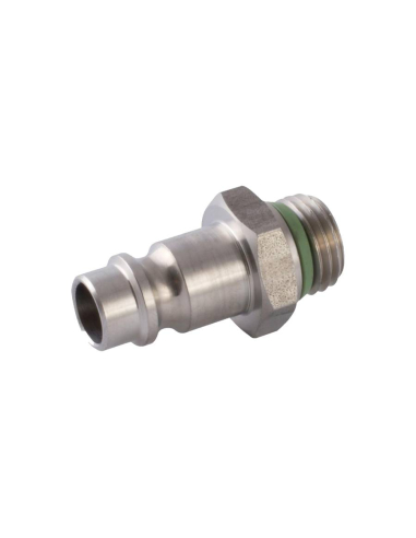 Adapter for short male quick plug 1/2 INOX European profile - Aignep