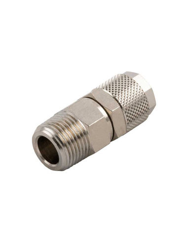 Conical male adjustable straight fitting 1/8 tube 8/6 Series 1000 - Aignep