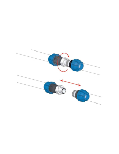 Racor recto con empalme 3 piezas 1" diámetro 32mm - Sicomat| Adajusa 2