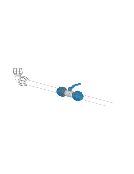 Ball valve 2 1/2 to 2 way tube-tube 63mm - Sicomat | ADAJUSA | price