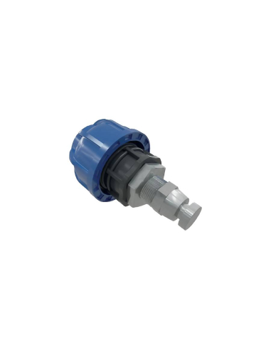 Plug with discharge valve for 25mm diameter tube - Sicomat