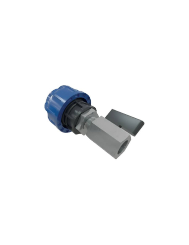 Plug with ball valve for 25mm diameter tube - Sicomat