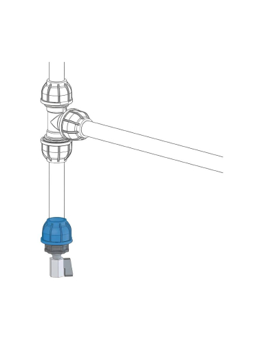 Tapón con válvula esfera 32mm Sicomat|ADAJUSA