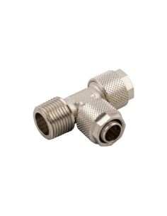 T fitting conical side thread 1/8 tube 5/3 Series 1000 - Aignep | ADAJUSA