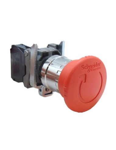 Emergency stop button diameter 40 (press-turn) - SCHNEIDER