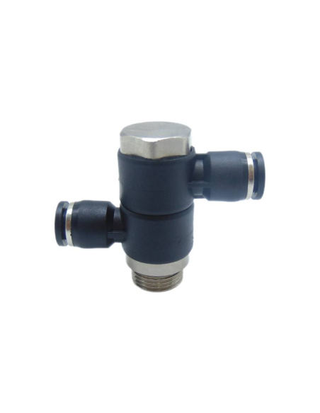 Racor orientable 2 cuerpos 1/2 tubo diámetro 12|ADAJUSA