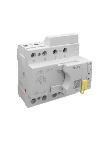 Self-resetting differential 4 poles 40A 300mA Class A - Circutor