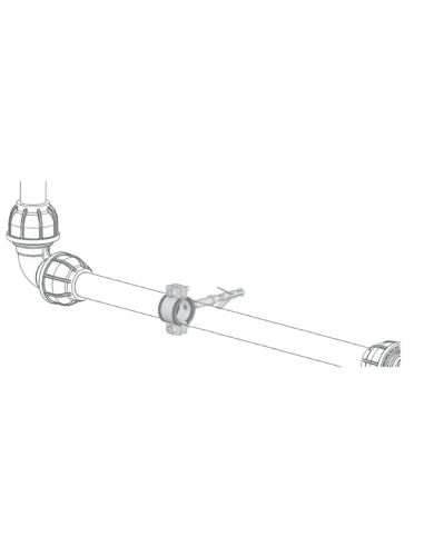 Steel fixing Clamp with 25mm tube plug Sicomat | ADAJUSA | price