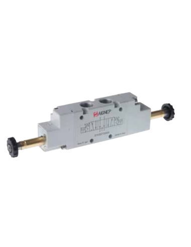 Solenoid valve 3/8 5/3 monostable open centres - Aignep