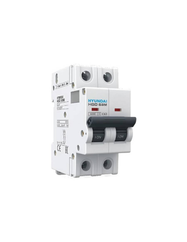 Magnetotérmico 2 polos 40A (2x40A) curva D - Hyundai Electric