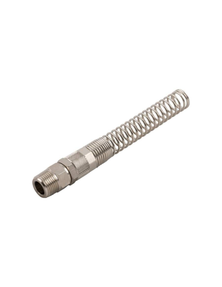 Racor recto orientable macho cónico 3/8 con muelle 12/8 Serie 1000 - Aignep|adajusa
