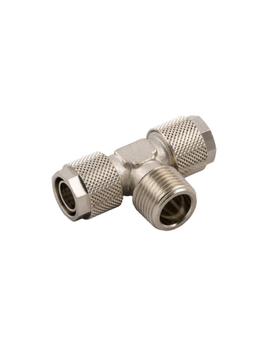 T-piece conical central thread 1/8 tube 5/3 Series 1000 - Aignep
