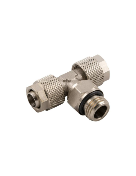 Racor T orientable rosca central macho 1/8 tubo 8/6 Serie 1000 - Aignep|adajusa