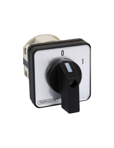 Three-phase cam switch 3 poles 63A ON-OFF black handle (60º)