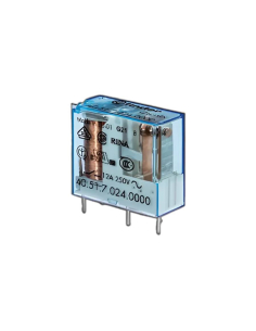 Miniature relay 1 contact 24Vdc 12A 40.51.9.024 FINDER ADAJUSA | price
