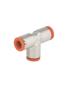 Racor T intermedio tubo 8mm instantáneo - Metal Work|adajusa