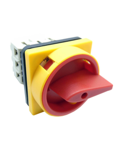 Interruptor seccionador 4 polos 40A amarillo-rojo Tracon | ADAJUSA