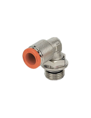 Cylindrical swivel elbow fitting 1/2 tube 10mm - Metal Work
