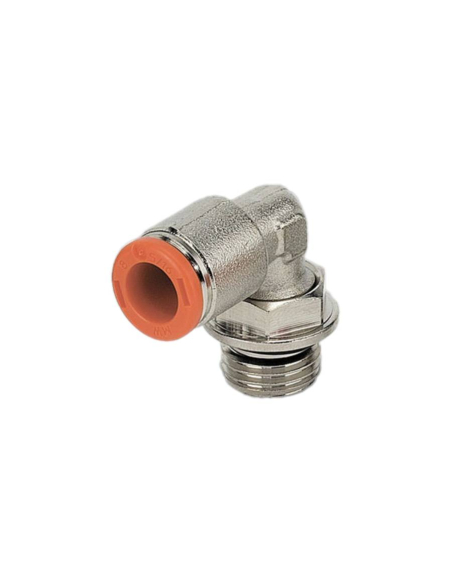 Cylindrical rotating elbow fitting 1/2 tube 12mm - Metal Work | ADAJUSA