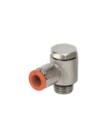 Racor orientable 1/4 tubo diámetro 10mm - Metal Work|adajusa