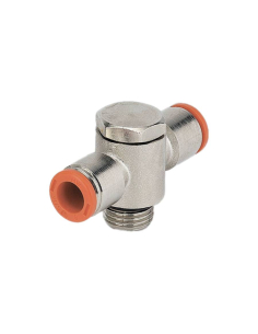 Racor orientable doble 1/8 tubo diámetro 6mm - Metal Work|adajusa