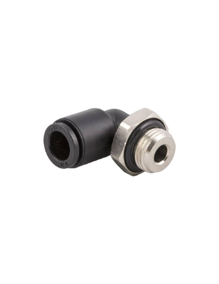 Adjustable elbow fitting male cylindrical M7 tube 6mm Series 56000 MINI - Aignep | ADAJUSA