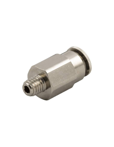 Racor recto macho cónico 1/8 tubo 4 para lubricación y engrase Serie 58000 Alta presión - Aignep|adajusa